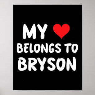 Bryson - Mitt hjärta tillhör Bryson - Kärlek Poster