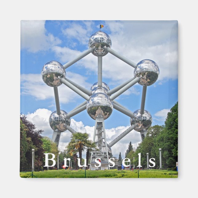 Bryssel Atomium. Magnet (Framsidan)