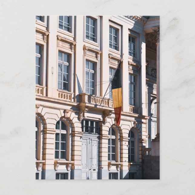 Bryssel Belgien flagga foto Vykort (Framsida)