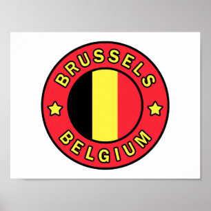 Bryssel Belgien Poster