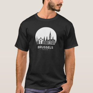 Bryssel Belgien Skyline T Shirt