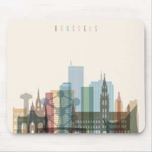 Bryssel Belgien stadshorisont Musmatta