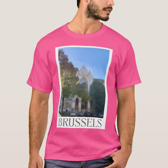 Bryssel Belgien T Shirt (Framsida)