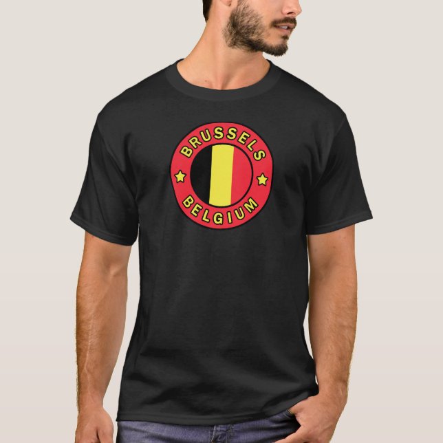 Bryssel Belgien T Shirt (Framsida)