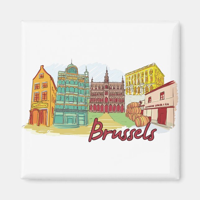 Bryssel, Belgiens Berömd Magnet (Framsidan)