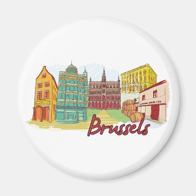 Bryssel, Belgiens Berömd Magnet (Framsidan)