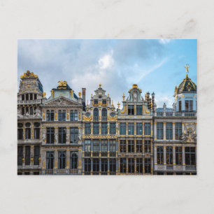 Bryssel, Belgiens Grand Palace Facades Vykort