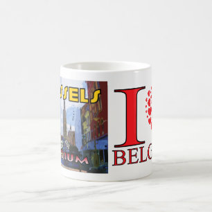 Bryssel, besök Belgien Kaffemugg