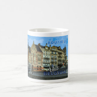Bryssel, besök Belgien.. Kaffemugg