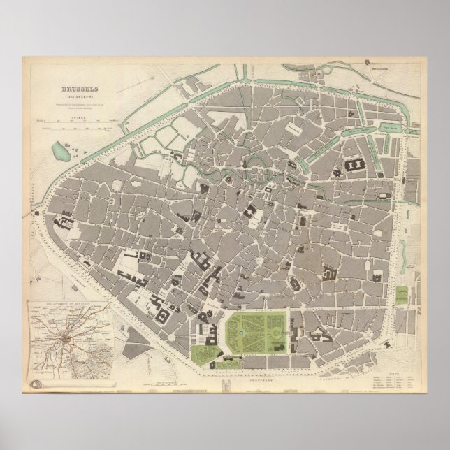 Bryssel Bruxelles Poster (Framsidan)