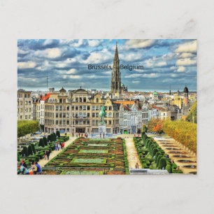 Bryssel, cityscape-foto för Belgien Vykort