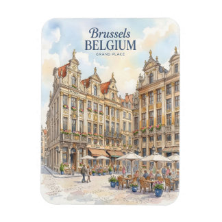 Bryssel Grand Place Historisk Magnet