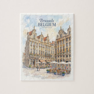 Bryssel Grand Place Historisk Pussel