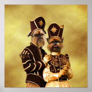 Bryssel Griffon affischNobility förföljer gåvan Poster