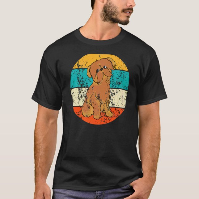 Bryssel Griffon belgiskt Dwarf Griffons Hundar Vin T Shirt (Framsida)