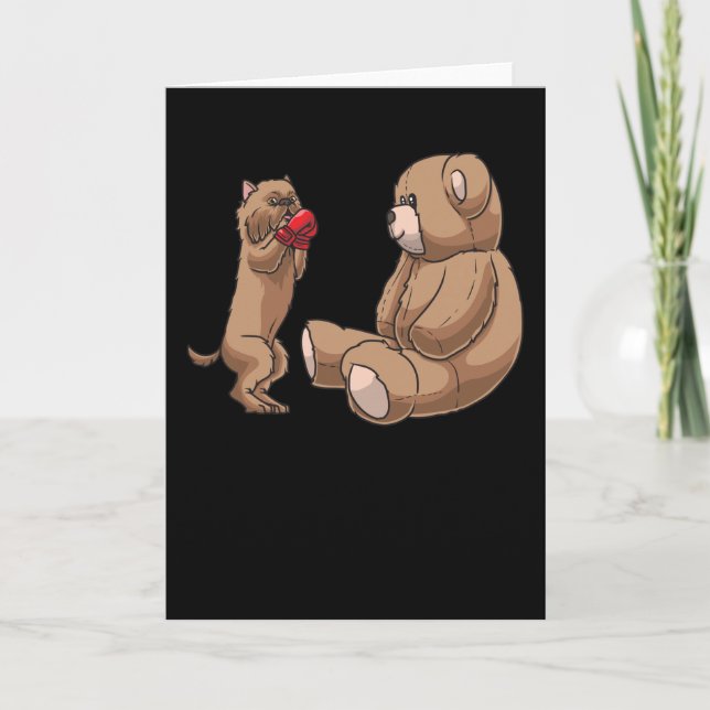 Bryssel Griffon Bruxellois Hund & mjukisdjur Kort (Framsida)