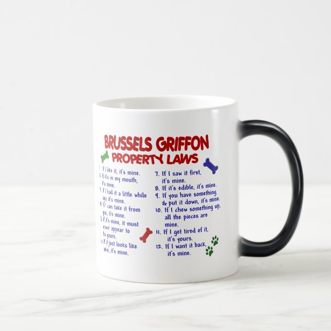 BRYSSEL GRIFFON egendomlagar 2 Magisk Mugg (Höger)