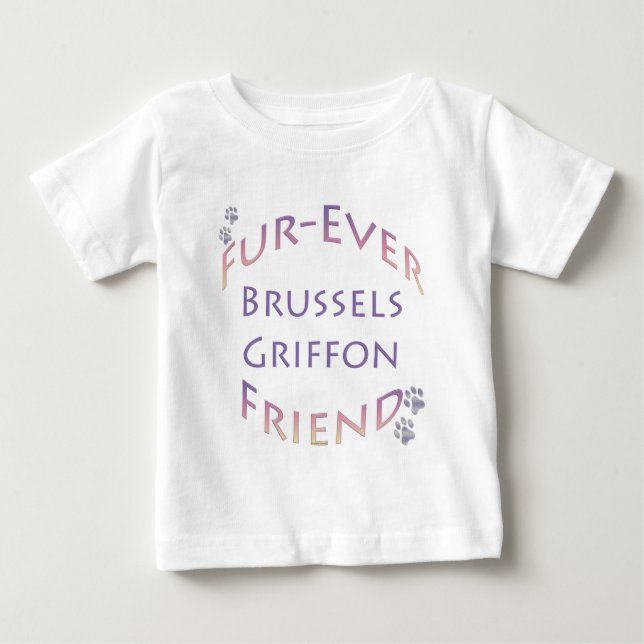 Bryssel Griffon Furever Tee Shirt (Framsida)