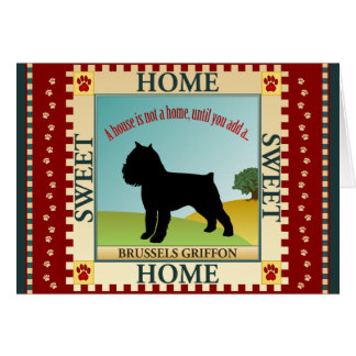 Bryssel Griffon Hälsningskort
