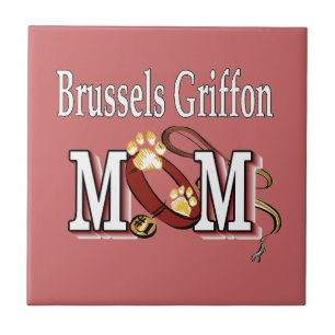 Bryssel Griffon Hund MAMMA Kakelplatta