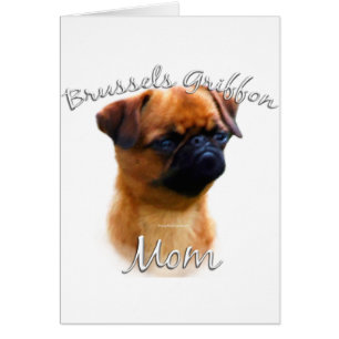 Bryssel Griffon Mamma 2 Hälsningskort