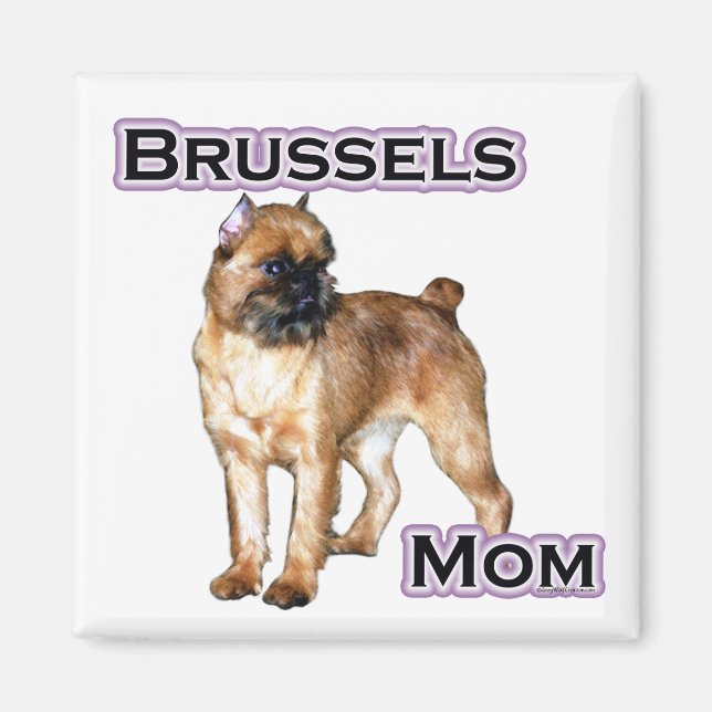 Bryssel Griffon Mamma, Mamma i Bryssel Griffon Magnet (Framsidan)