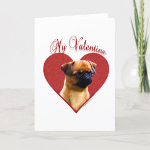 Bryssel Griffon min valentin Helgkort