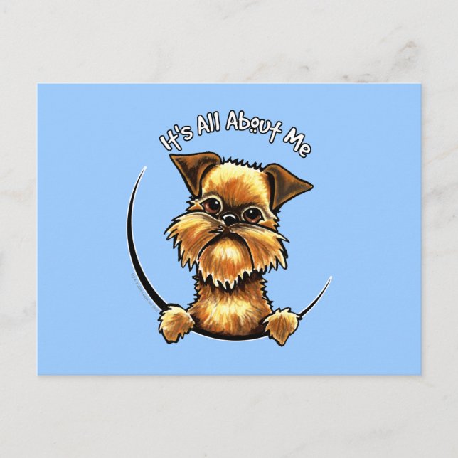 Bryssel Griffon om mig Vykort (Framsida)