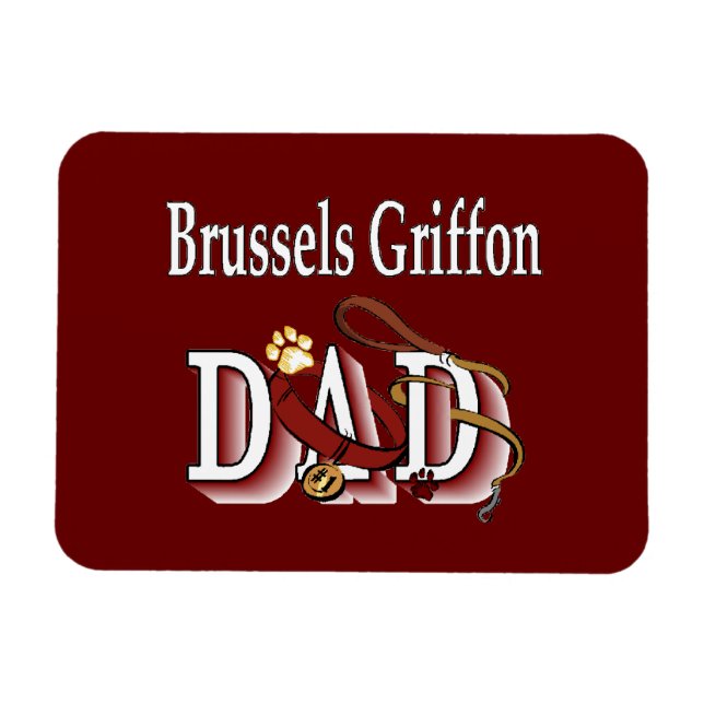 Bryssel Griffon Pappa Magnet (Horisontell)