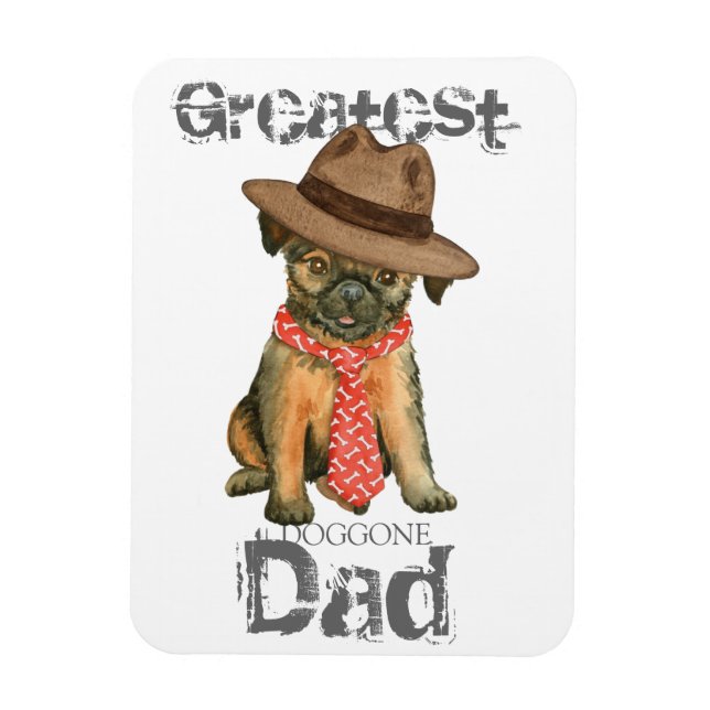 Bryssel Griffon Pappa Magnet (Vertikal)