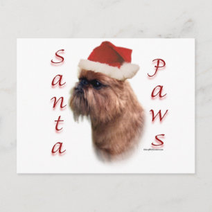 Bryssel Griffon Santa Tassar Helg Vykort