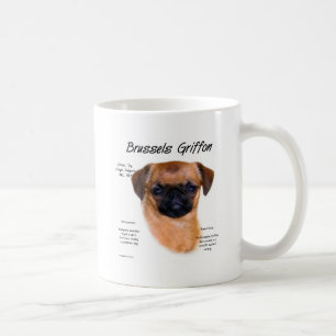 Bryssel Griffon (släta), historiedesign Kaffemugg