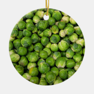 Bryssel groddar julgransprydnad keramik