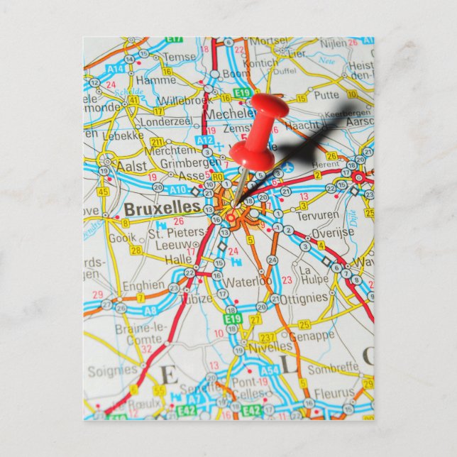 Bryssel i Belgien Vykort (Framsida)