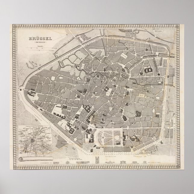Bryssel och Belgien Poster (Framsidan)