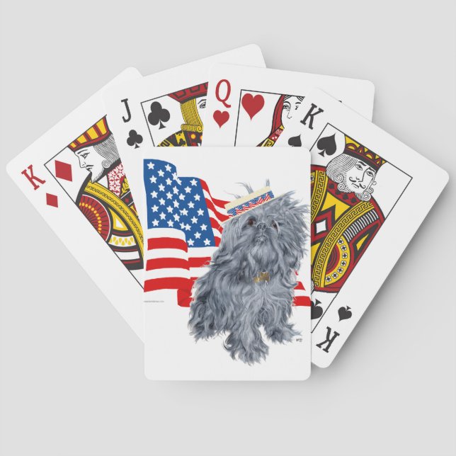Bryssel patriotiska Griffon Spelkort (Baksidan)
