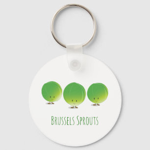 Bryssel Sprouts Vegetabiliska livsmedel Nyckelring