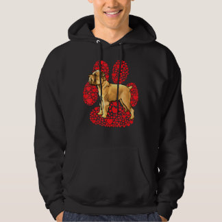 Brysselgriffon Alla hjärtans dag Hund Kärlek Tass Hoodie
