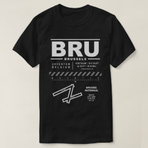 Bryssels flygplats BRU T-Shirt