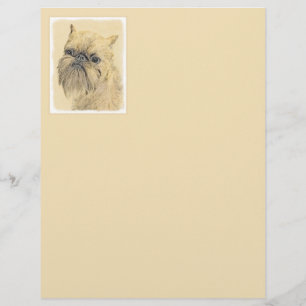 Bryssels Griffon-målning - Cute Original Hund Art