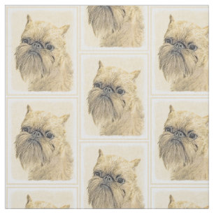 Bryssels Griffon-målning - Cute Original Hund Art Tyg