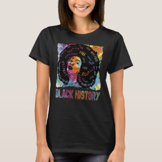 Bryt bias Söt Black History T Shirt