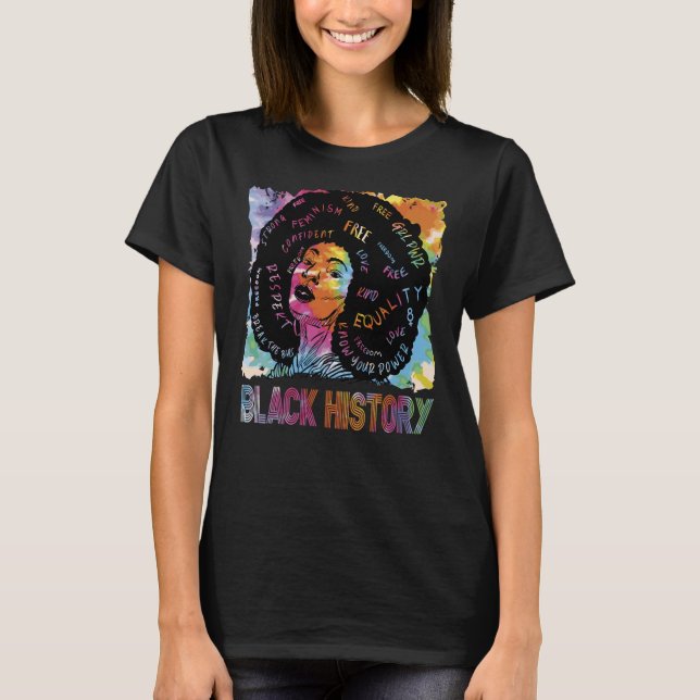 Bryt bias Söt Black History T Shirt (Framsida)