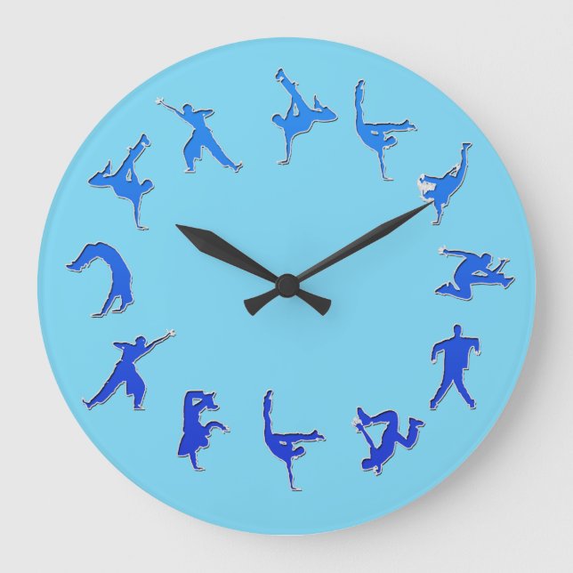 Bryt dance Clock Stor Klocka (Framsida)