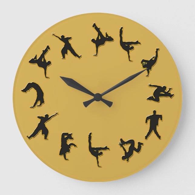 Bryt dance Clock Stor Klocka (Framsida)