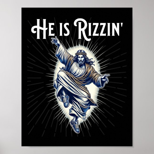 Bryt dantningen, han är Rizzin Jesus som dansar Poster (Framsidan)
