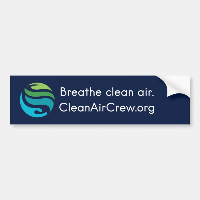 Bryt den rena luft. CleanAirCrew.org stötfångare Bildekal (Framsidan)