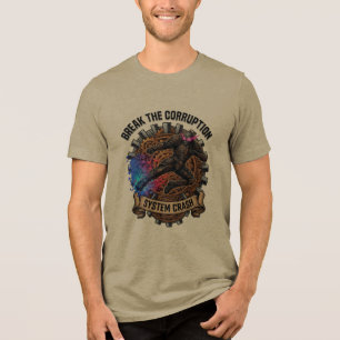Bryt det korrupta systemet kraschar t shirt