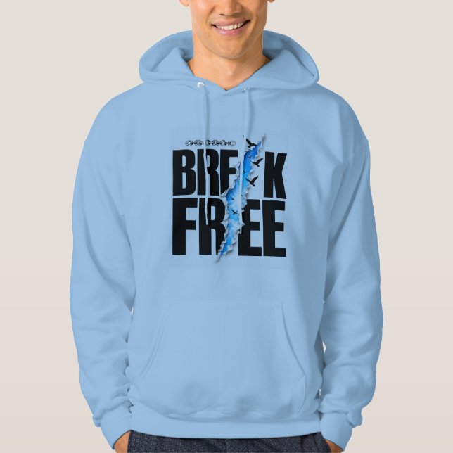 Bryt dig fri T-shirt Hoodie (Framsida)