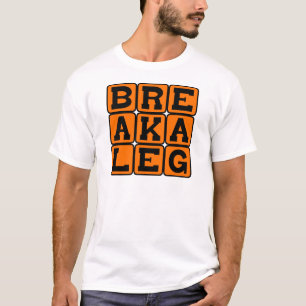 Bryt en lägga benen på ryggen, skådespelare vä t-shirt